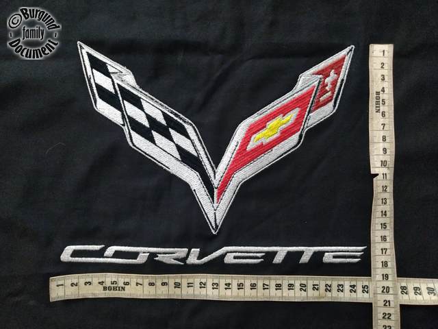 Broderie emblème Corvette C7 Brod-C7-6
